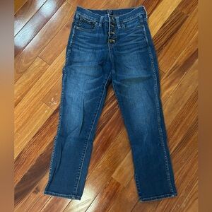 J. Crew Vintage straight jean with button fly in stormy ink